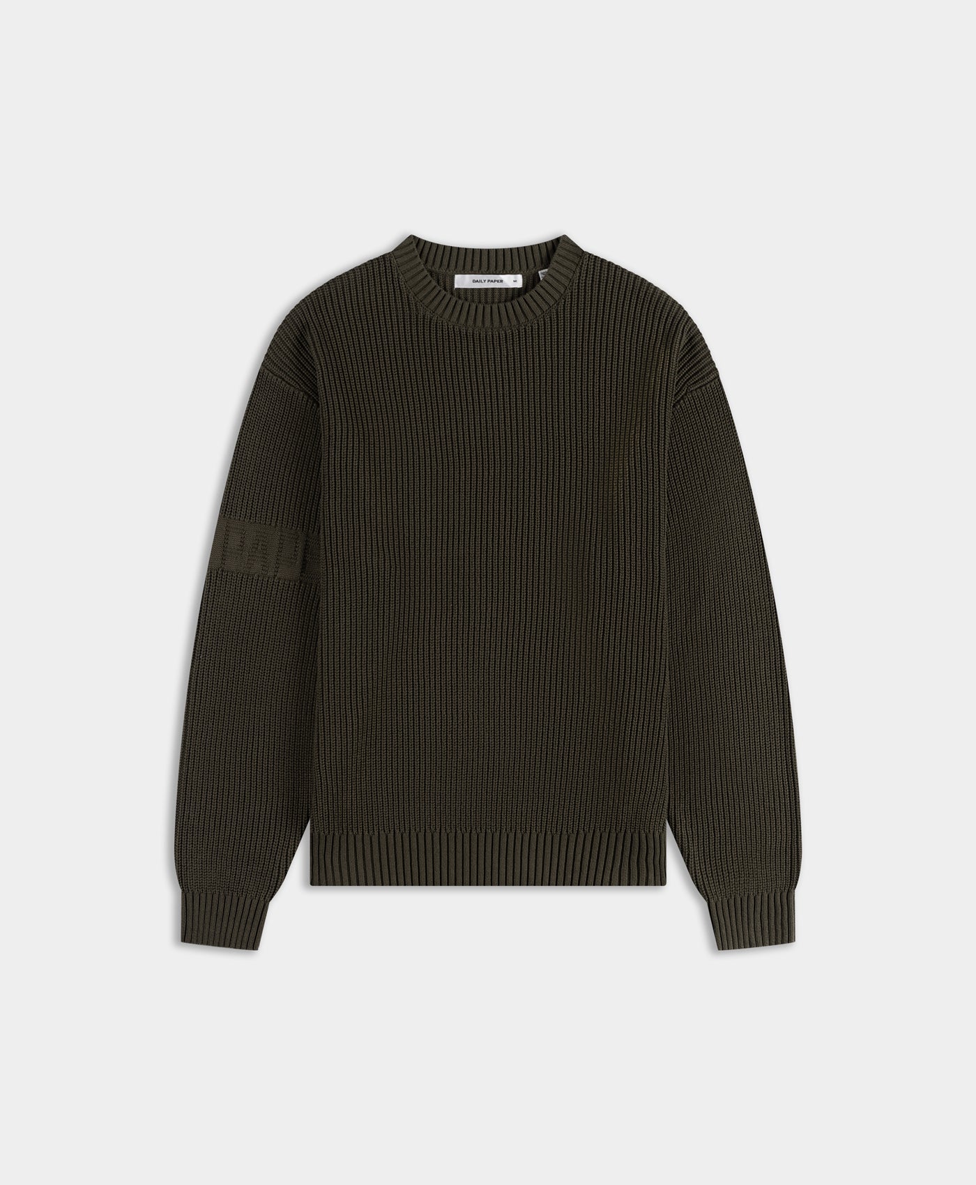 Rosin Green Band Knit Sweater
