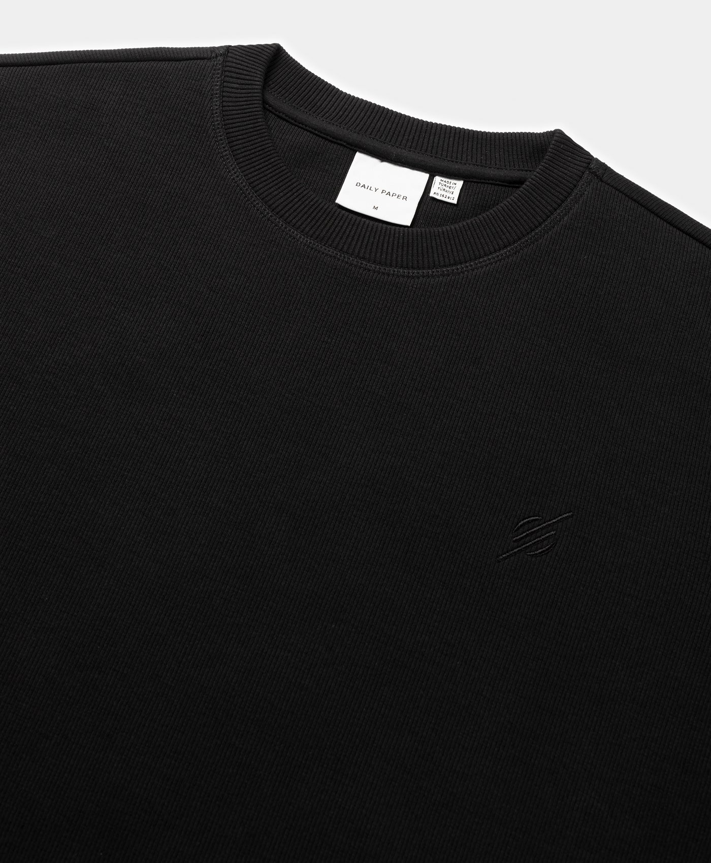 Black Mono Rib Sweater