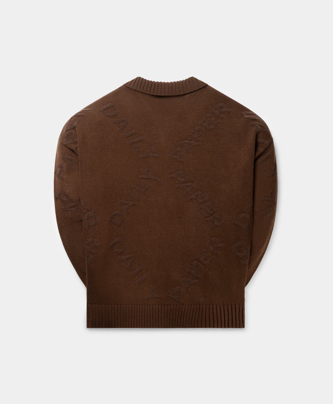 Brown Diamond Knit Sweater