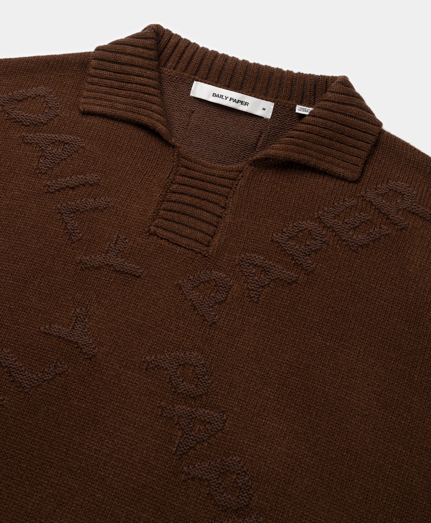 Brown Diamond Knit Sweater