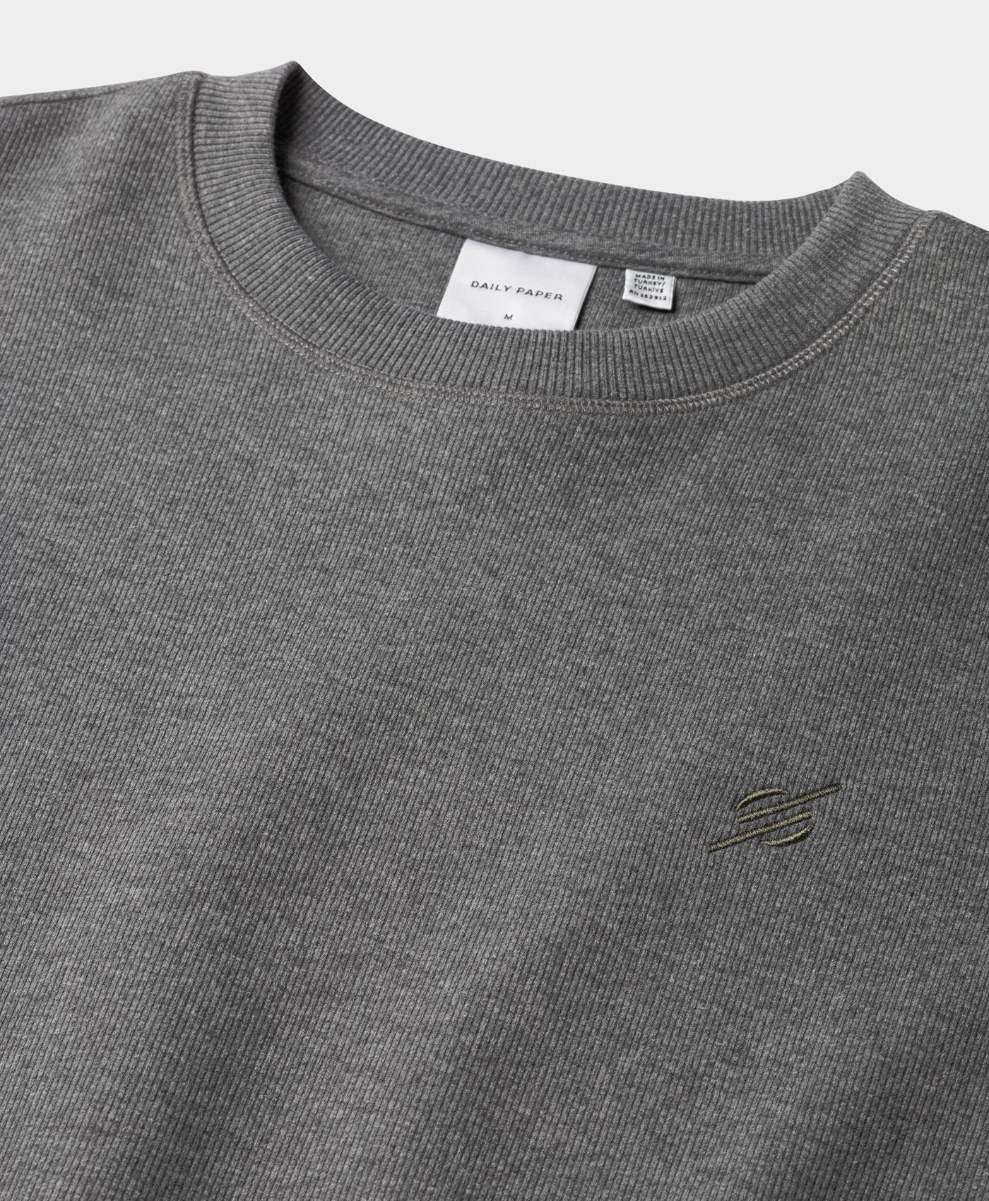 Grey Marl Mono Rib Sweater