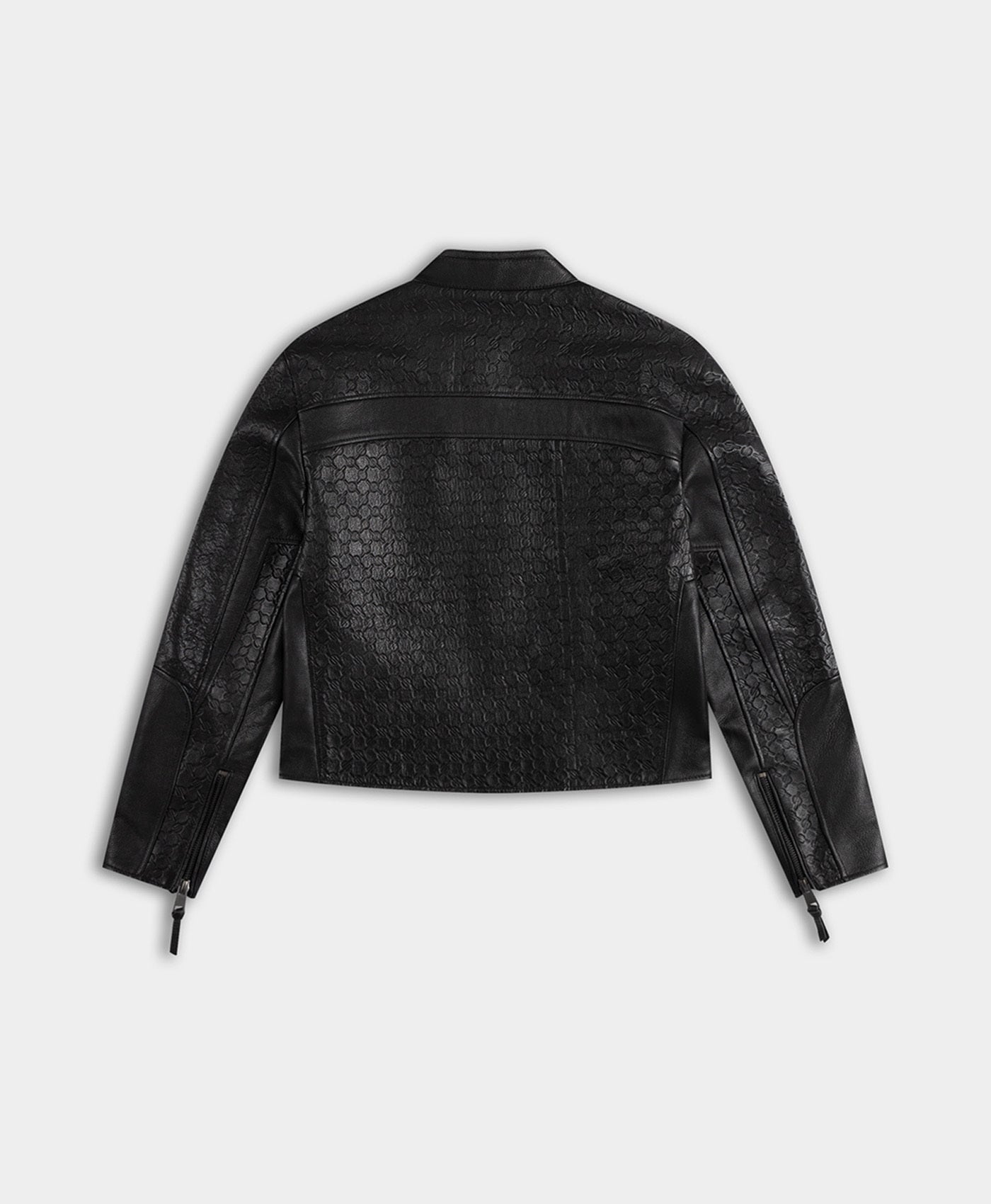 Black Structured Leather Jacket