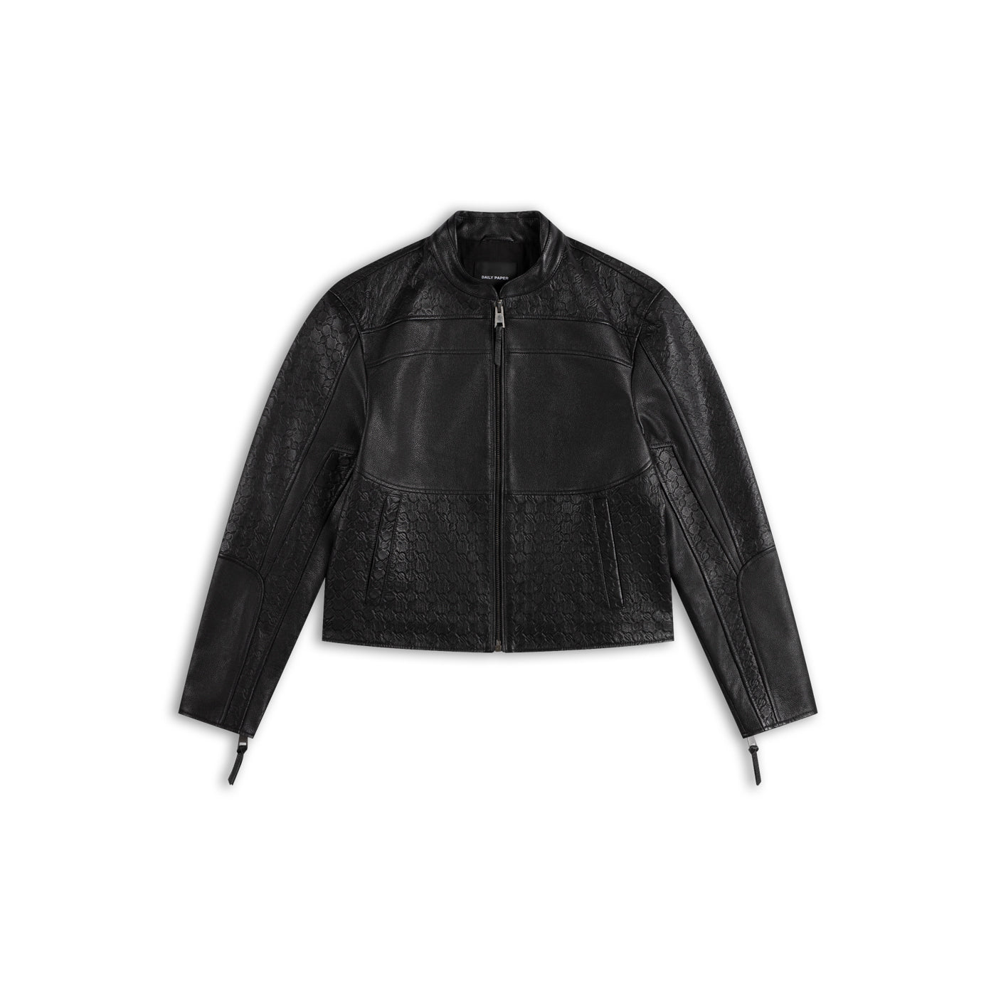 Black Structured Leather Jacket