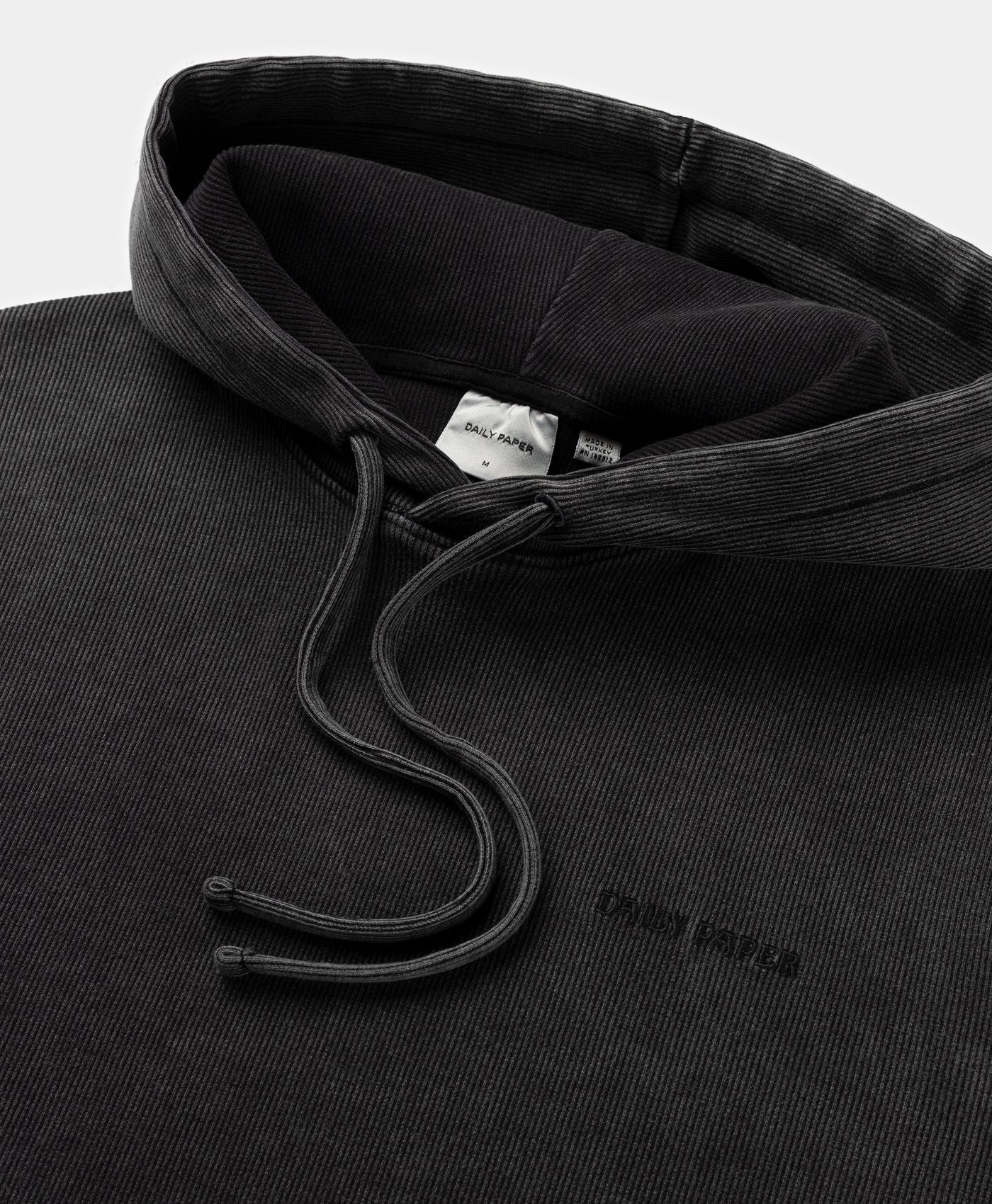 Black Zawadi Rib Hoodie