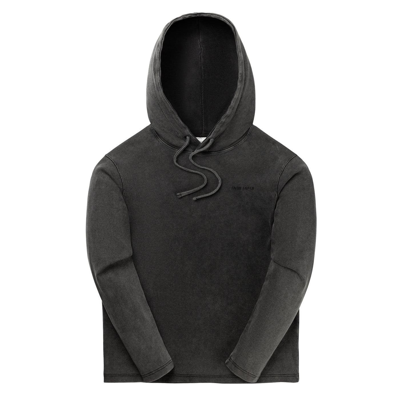 Black Zawadi Rib Hoodie