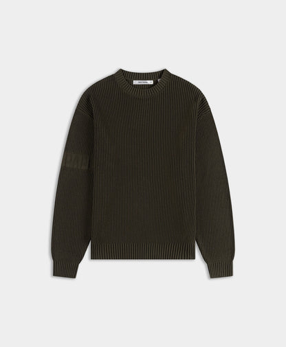 Rosin Green Band Knit Sweater